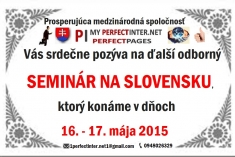 Pozvánka na ODBORNÝ SEMINÁR v SR