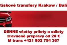 Preprava osob letisko Krakow a Katowice