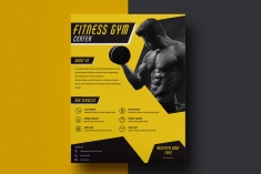 Plagát/Leták pre FITNESS, YOGU a ZDRAVÚ VÝŽIVU