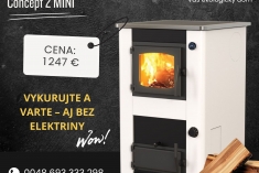 Kuchynský sporák na drevo Concept 2 Mini - 21 kW