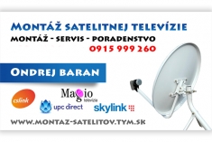 Montáže satelitov Prešov,Košice a okolie
